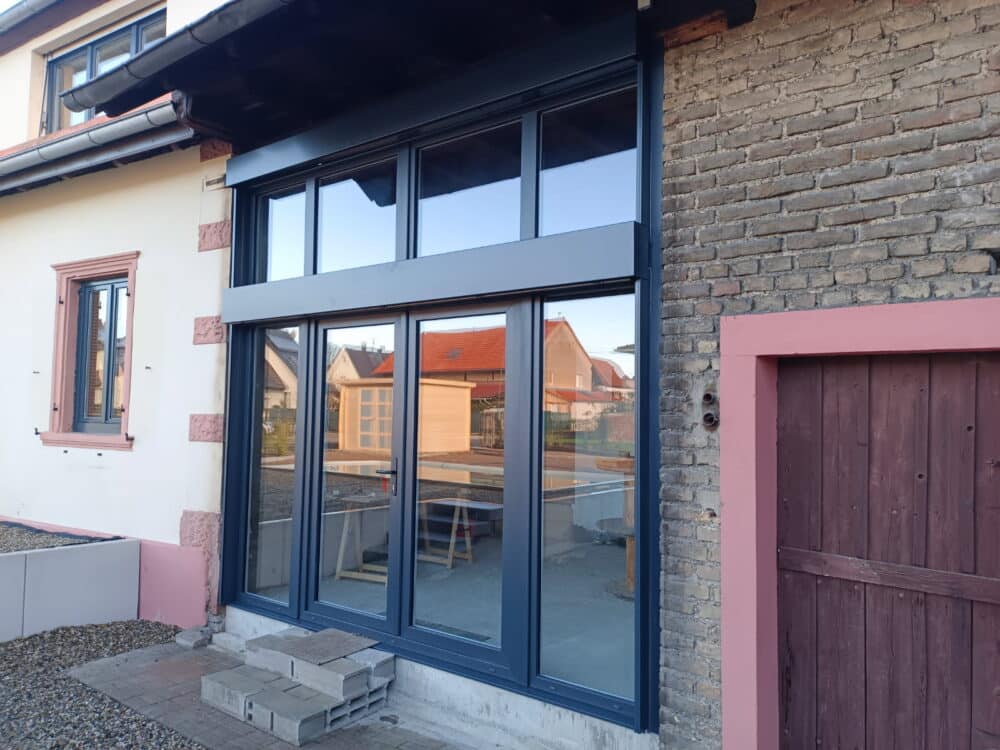 porte vitrée pvc Veka