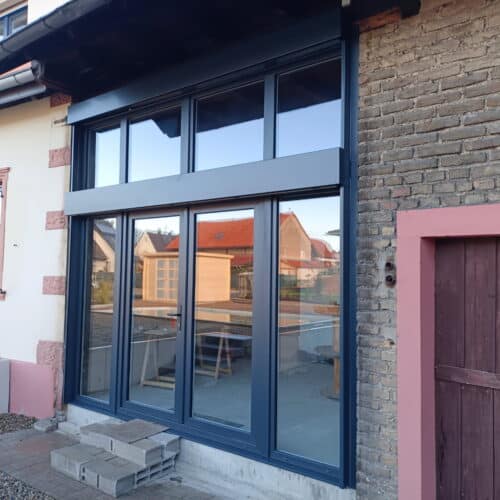 porte vitrée pvc Veka