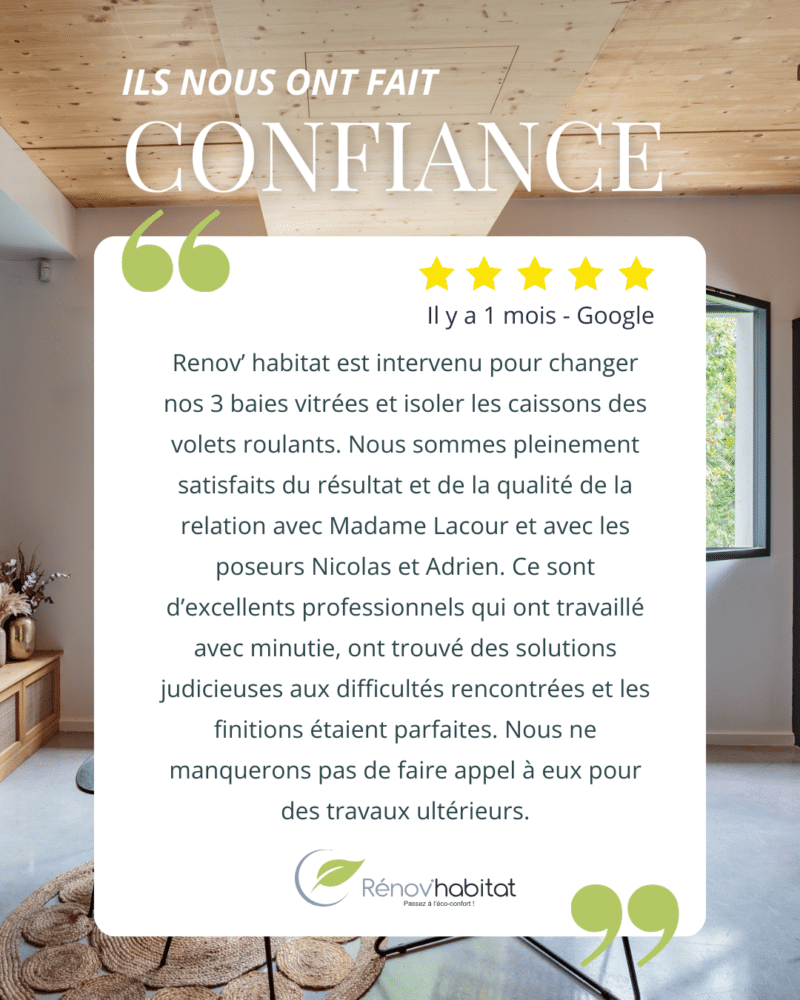 ils font confiance à Renov Habitat