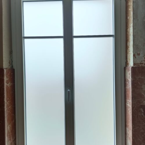 fenêtre verre dépoli
