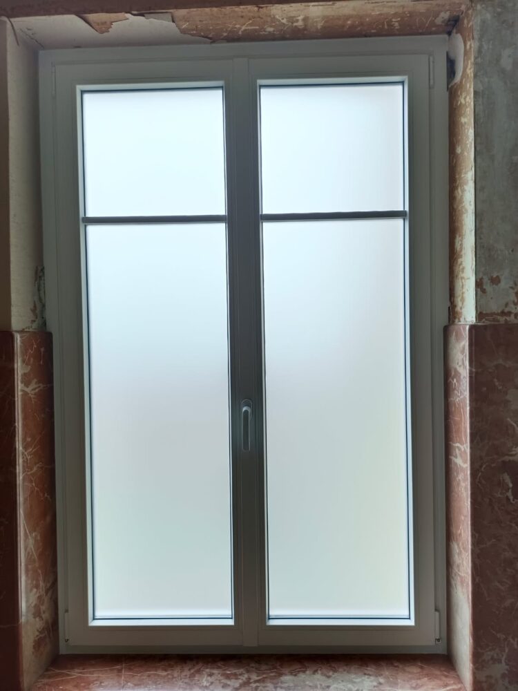 fenêtre verre dépoli