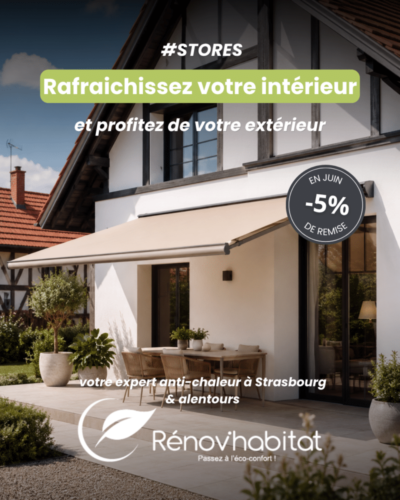 Réduction sur les stores