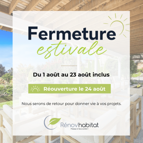 fermeture en aout