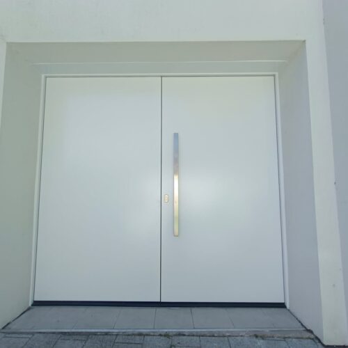 Porte double vantaux blanc Strasbourg