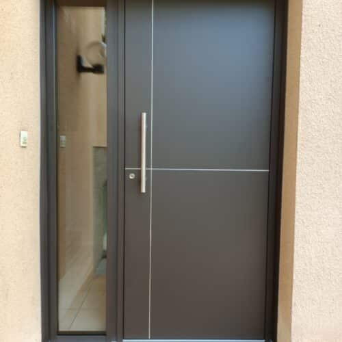 porte entrée gris anthracite